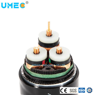 33kv 中電圧鋼鉄線 鋼鉄テープ 装甲式電気ケーブル 3相銅線 画面 XLPE 電源ケーブル